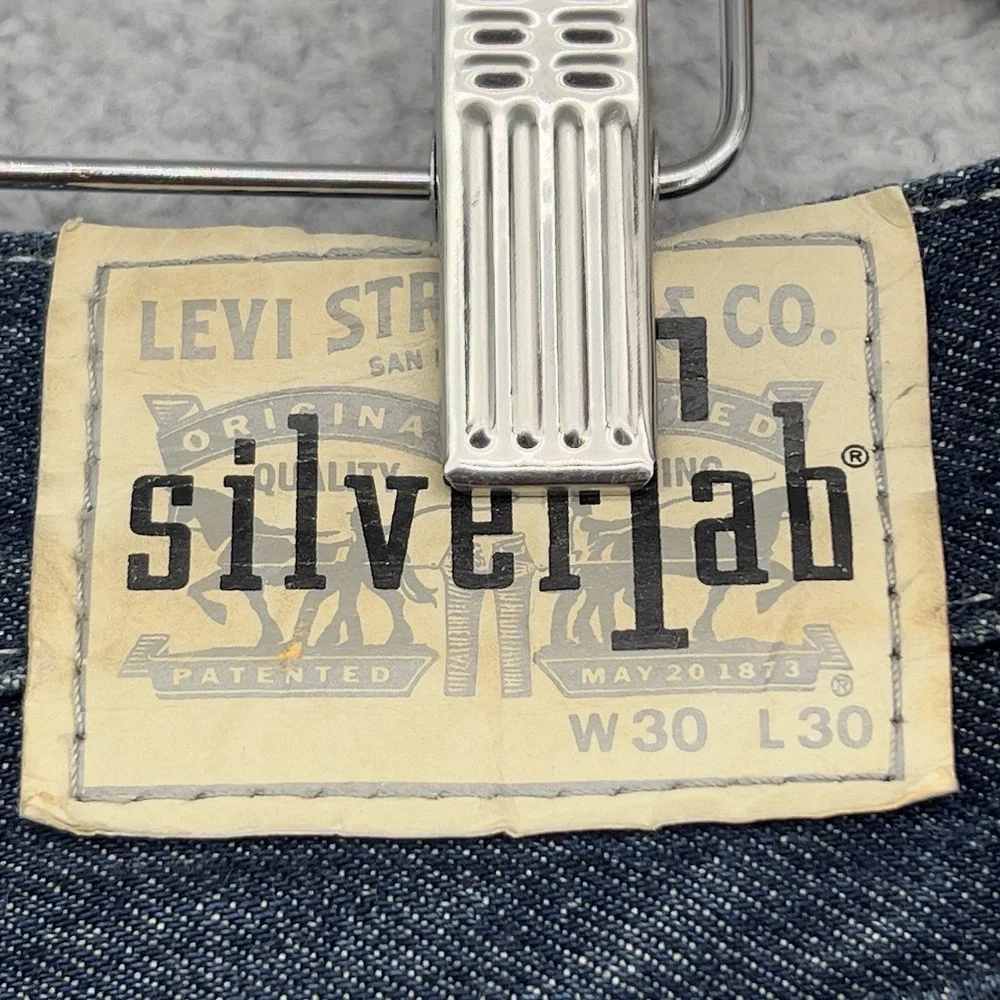 Levi's SilverTab Relaxed Straight Fit Jeans 100% Cotton Men's Size 30x30 Blue